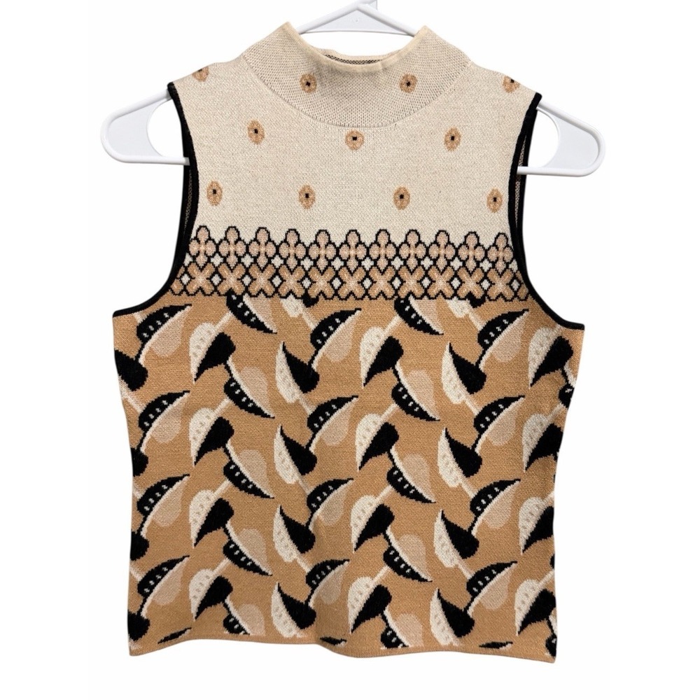 Anthropologie Maeve Maria Mock Neck Sweater Tank Women's Size XS